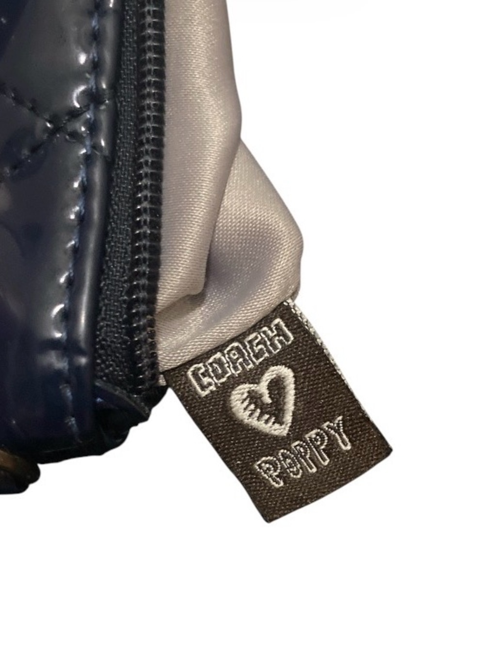 Coach Poppy Quilted Patent Leather Wristlet - Picture 8 of 8